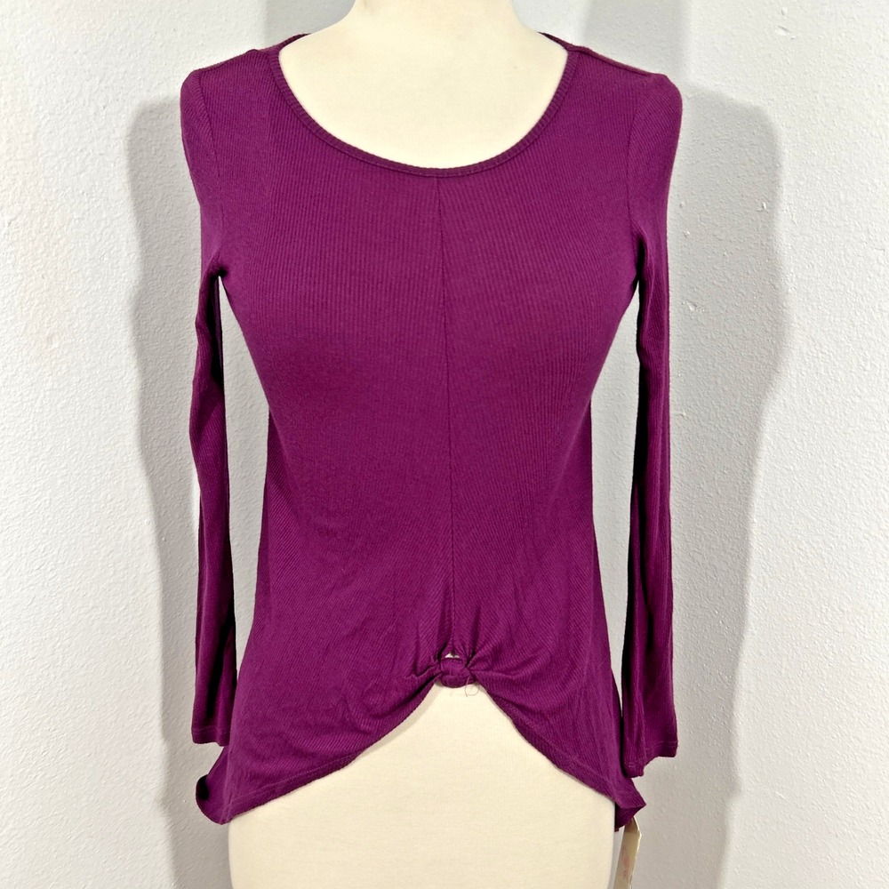 CB Girls‎ Top Youth Medium burgundy Hi Low Y2K 90s